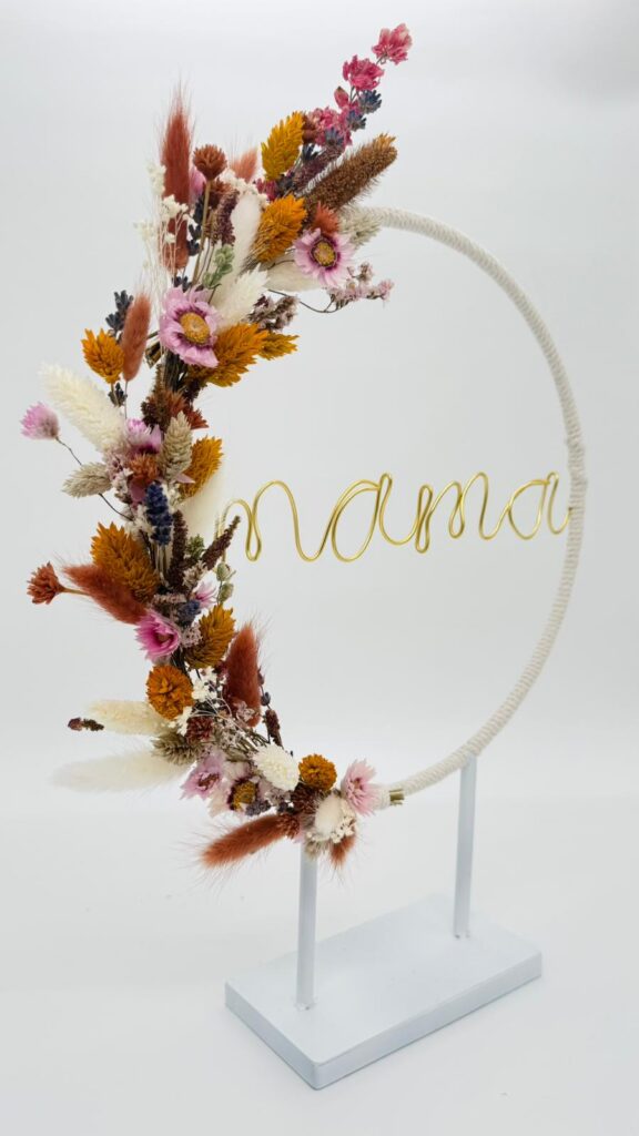 Moederdagcadeau Bar Bloem mama boog droogbloemen