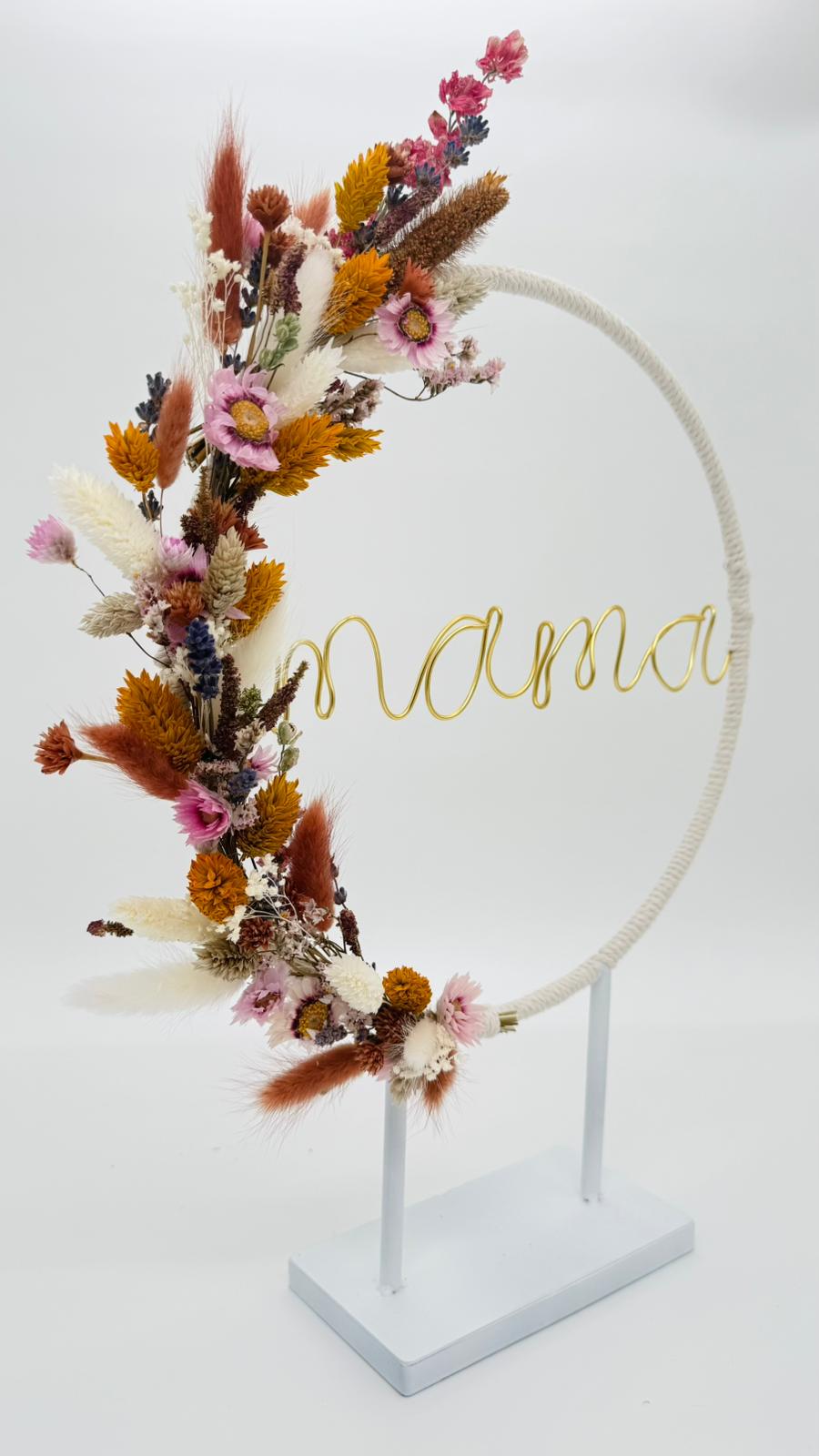Moederdagcadeau Bar Bloem mama boog droogbloemen