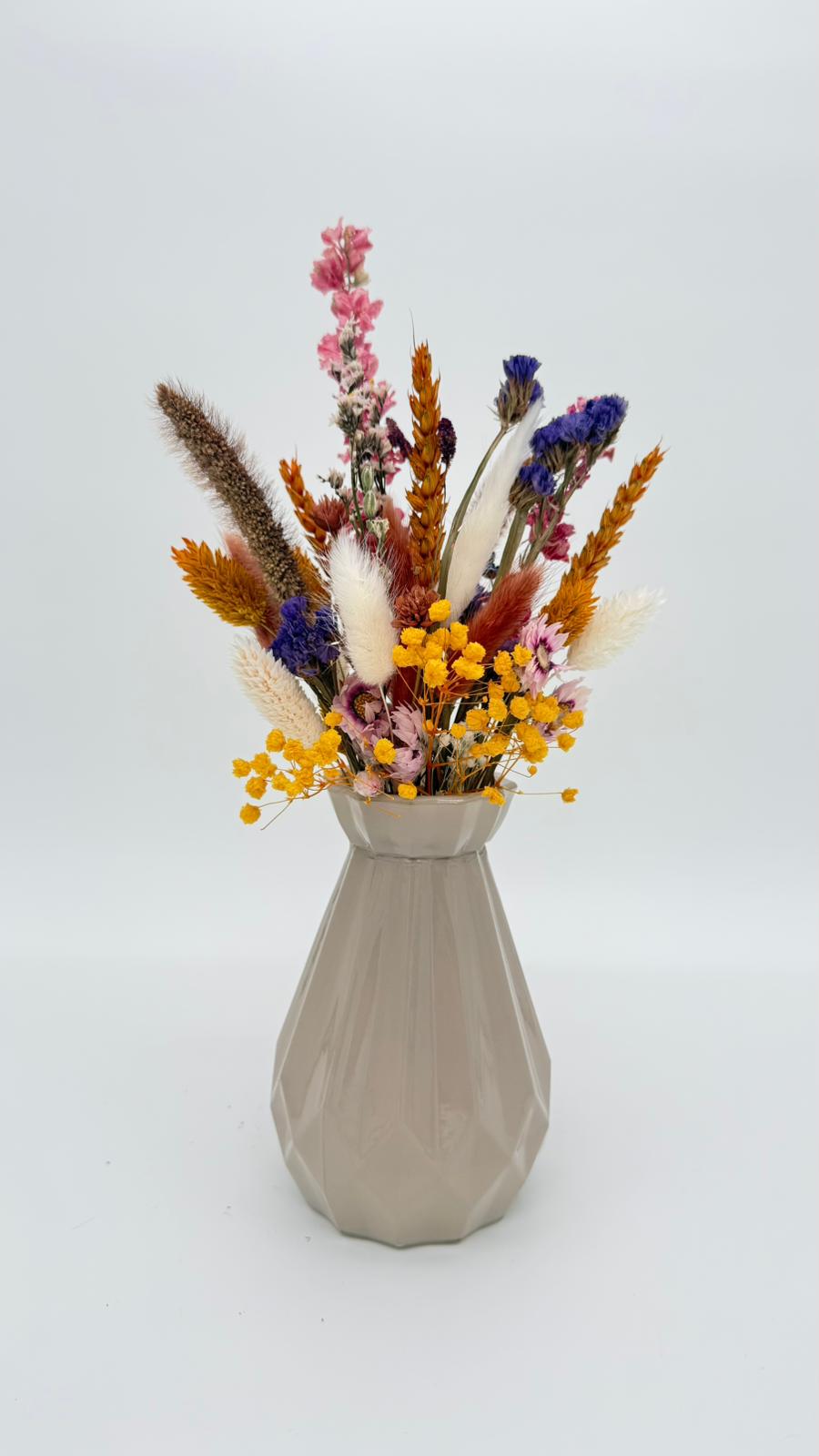 vaasje klein droogbloemen droogbloemenboeket