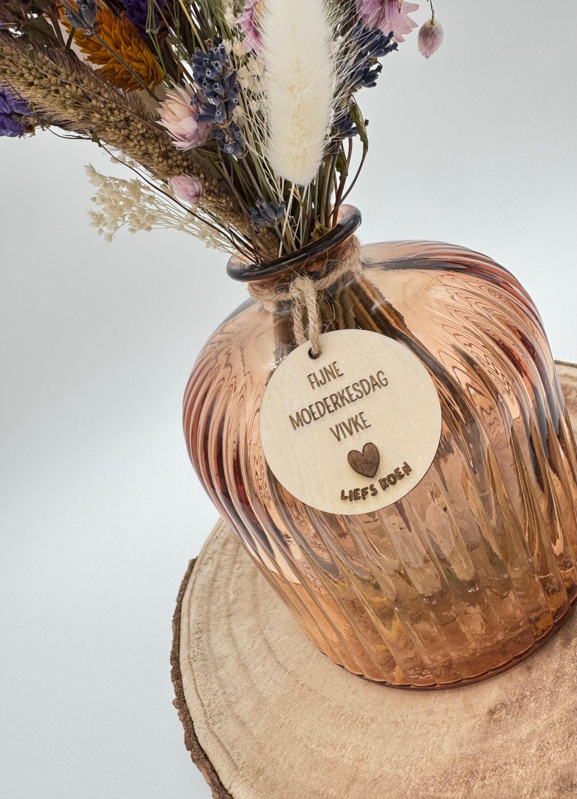 houten labeltje